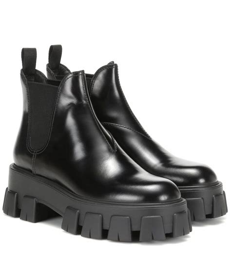 prada chunky platform boots|prada ankle boots women's.